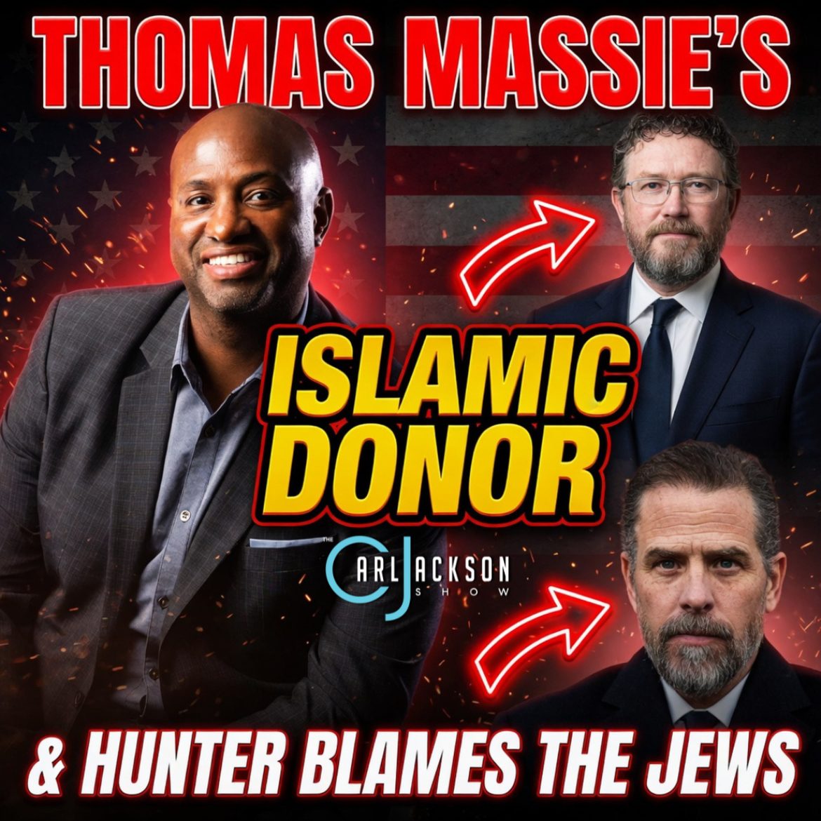 Black Podcasting - Thomas Massie’s Islamic Donor & Hunter Blames The Jews