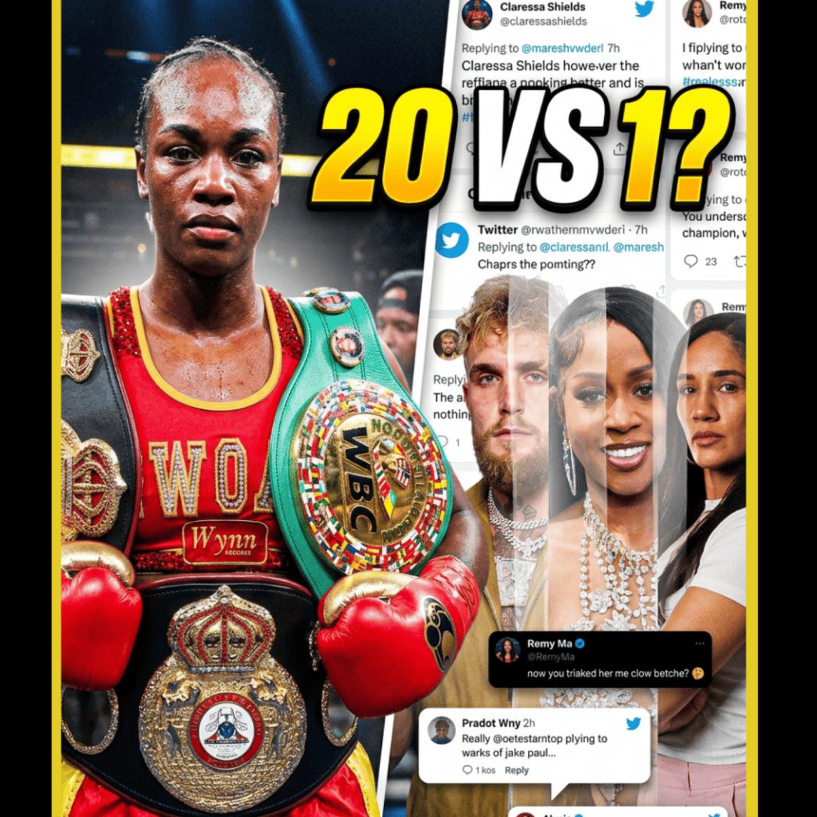 Black Podcasting - Claressa Shields vs. The Internet: Remy Ma, Jake Paul & False Narratives!  Winning 20 vs 1?